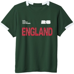image:imageKids FIFA World CUP26 England ShortSleeve Soccer JerseyDark GreenWhite