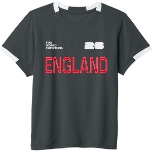 image:imageKids FIFA World CUP26 England ShortSleeve Soccer JerseySlate GreyWhite