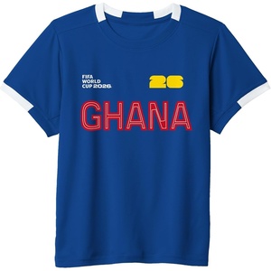 image:imageKids FIFA World CUP26 Ghana ShortSleeve Soccer JerseyRoyal BlueWhite