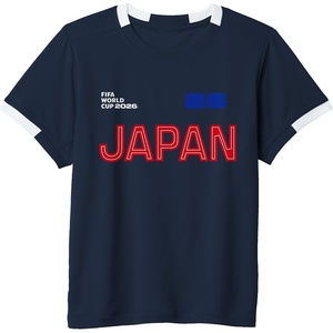 image:imageKids FIFA World CUP26 Japan ShortSleeve Soccer JerseyNavy BlueWhite