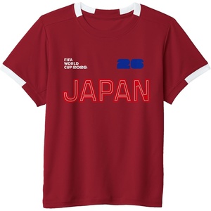 image:imageKids FIFA World CUP26 Japan ShortSleeve Soccer JerseyRedWhite