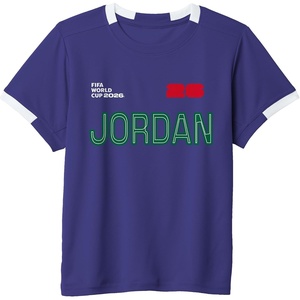image:imageKids FIFA World CUP26 Jordan ShortSleeve Soccer JerseyPurpleWhite