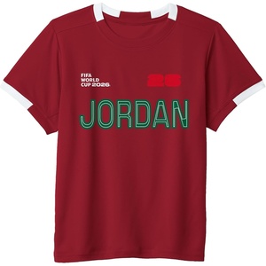 image:imageKids FIFA World CUP26 Jordan ShortSleeve Soccer JerseyRedWhite