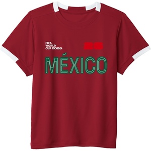 image:imageKids FIFA World CUP26 Mexico ShortSleeve Soccer JerseyRedWhite