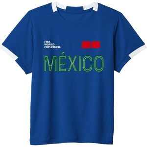 image:imageKids FIFA World CUP26 Mexico ShortSleeve Soccer JerseyRoyal BlueWhite