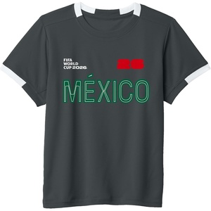 image:imageKids FIFA World CUP26 Mexico ShortSleeve Soccer JerseySlate GreyWhite
