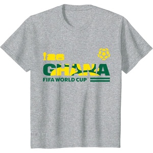 image:imageKids FIFA World CUP26 Qualifier Ghana TShirtHeather Grey