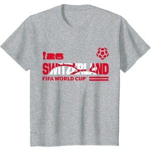 image:imageKids FIFA World CUP26 Qualifier Switzerland TShirtHeather Grey