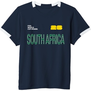 image:imageKids FIFA World CUP26 South Africa ShortSleeve Soccer JerseyNavy BlueWhite