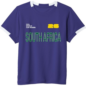 image:imageKids FIFA World CUP26 South Africa ShortSleeve Soccer JerseyPurpleWhite