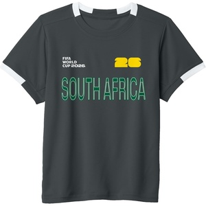 image:imageKids FIFA World CUP26 South Africa ShortSleeve Soccer JerseySlate GreyWhite