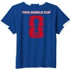 image:imageKids FIFA World CUP26 Tunisia ShortSleeve Soccer JerseyRoyal BlueWhite