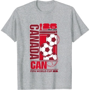 image:imageFIFA WORLD CUP26 Canada Host Country Football TShirtHeather Grey