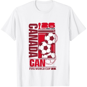 image:imageFIFA WORLD CUP26 Canada Host Country Football TShirtWhite