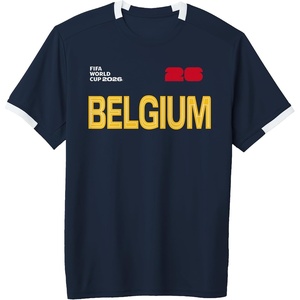 image:imageFIFA World CUP26 Belgium ShortSleeve Soccer JerseyNavy BlueWhite