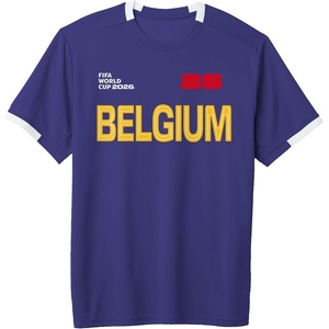image:imageFIFA World CUP26 Belgium ShortSleeve Soccer JerseyPurpleWhite