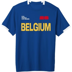 image:imageFIFA World CUP26 Belgium ShortSleeve Soccer JerseyRoyal BlueWhite