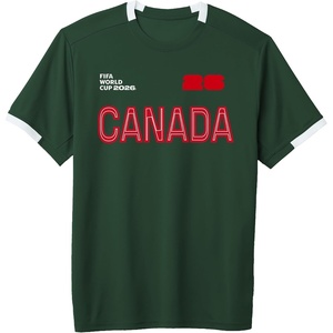 image:imageFIFA World CUP26 Canada ShortSleeve Soccer JerseyDark GreenWhite