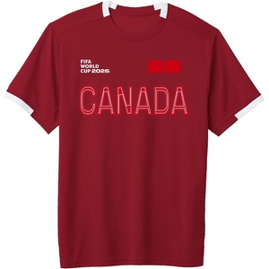 image:imageFIFA World CUP26 Canada ShortSleeve Soccer JerseyRedWhite