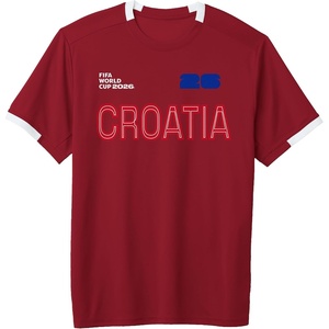 image:imageFIFA World CUP26 Croatia ShortSleeve Soccer JerseyRedWhite