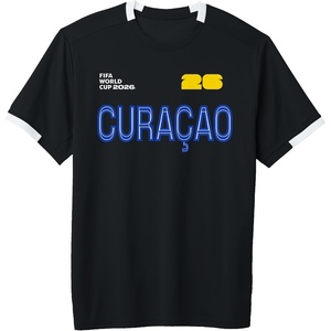 image:imageFIFA World CUP26 Curacao ShortSleeve Soccer JerseyBlackWhite