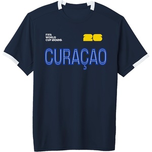 image:imageFIFA World CUP26 Curacao ShortSleeve Soccer JerseyNavy BlueWhite