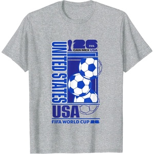 image:imageFIFA World CUP26 USA Host Country Football TShirtHeather Grey