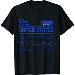 image:imageFIFA World CUP26 USA Host Country Pitch TShirtBlack