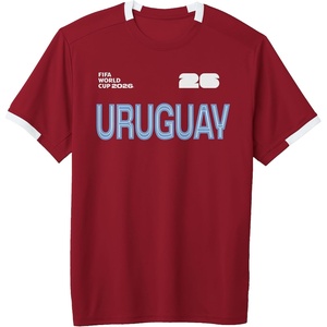 image:imageFIFA World CUP26 Uruguay ShortSleeve Soccer JerseyRedWhite