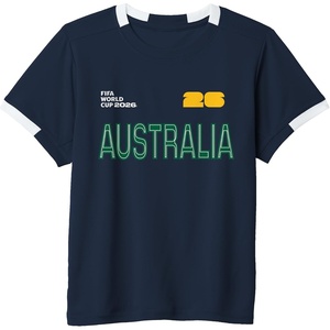 image:imageKids FIFA World CUP26 Australia ShortSleeve Soccer JerseyNavy BlueWhite