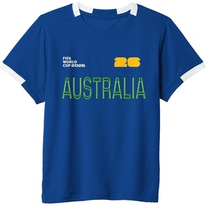 image:imageKids FIFA World CUP26 Australia ShortSleeve Soccer JerseyRoyal BlueWhite