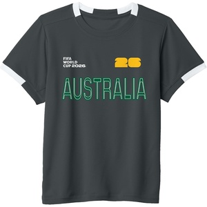 image:imageKids FIFA World CUP26 Australia ShortSleeve Soccer JerseySlate GreyWhite