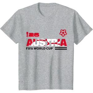 image:imageKids FIFA World CUP26 Qualifier Austria TShirtHeather Grey