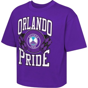 image:imageOuterstuff National Womens Soccer League Girls Classic Stack Short Sleeve Boxy TeeOrlando Pride