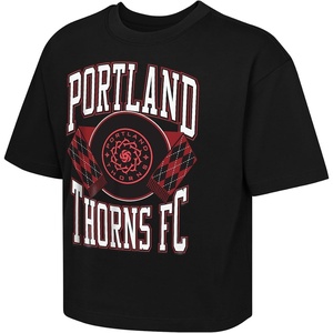 image:imageOuterstuff National Womens Soccer League Girls Classic Stack Short Sleeve Boxy TeePortland Thorns