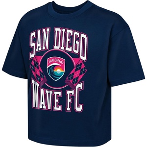 image:imageOuterstuff National Womens Soccer League Girls Classic Stack Short Sleeve Boxy TeeSan Diego Wave Fc