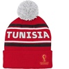 image:imageOuterstuff International Soccer Unisex Youth FIFA World Cup Country Premium Bobble Cuff Pom HatRed