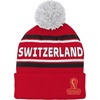 image:imageOuterstuff Mens FIFA World Cup Country Premium Bobble Cuff Pom HatRed