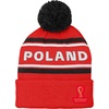 image:imageOuterstuff Mens FIFA World Cup Country Premium Bobble Cuff Pom HatRed
