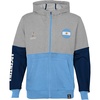 image:imageOuterstuff International Soccer Unisex Kids Fifa World Cup Country Contrast Panel Fleece HoodCobaltblackheather Grey