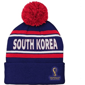 image:imageOuterstuff International Soccer Unisex Youth FIFA World Cup Country Premium Bobble Cuff Pom HatBlue