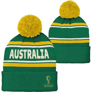 image:imageOuterstuff International Soccer Unisex Youth FIFA World Cup Country Premium Bobble Cuff Pom HatGreen