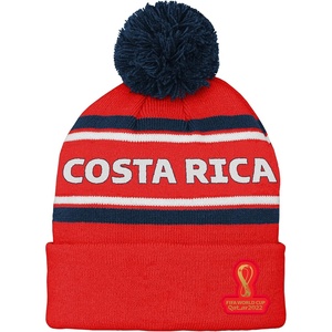 image:imageOuterstuff International Soccer Unisex Youth FIFA World Cup Country Premium Bobble Cuff Pom HatRed