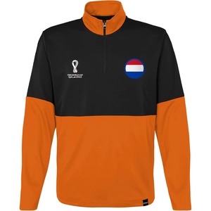 image:imageOuterstuff International Soccer mens Fifa World Cup Country 14 Zip TopBlackorange