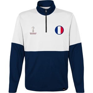 image:imageOuterstuff International Soccer mens Fifa World Cup Country 14 Zip TopWhiteblue