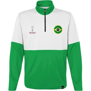 image:imageOuterstuff International Soccer mens Fifa World Cup Country 14 Zip TopWhitegreen