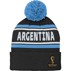 image:imageOuterstuff Mens FIFA World Cup Country Premium Bobble Cuff Pom HatBlack